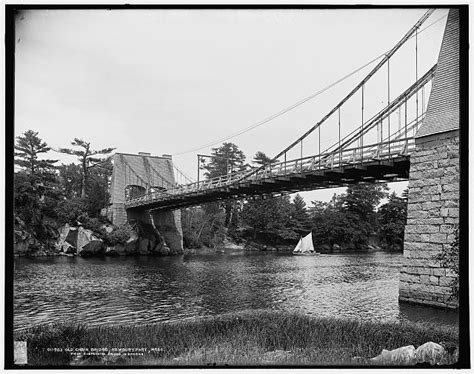 first suspension bridge in america